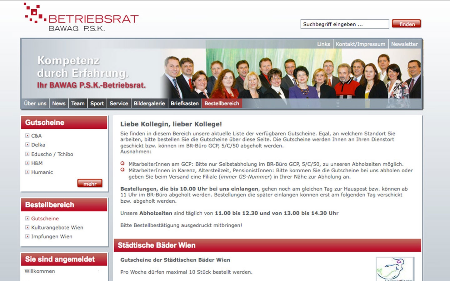 BAWAG PSK Betriebsrat | bawagpsk-betriebsrat.at | 2011 (Screen Only 01) © echonet communication / Auftraggeber
