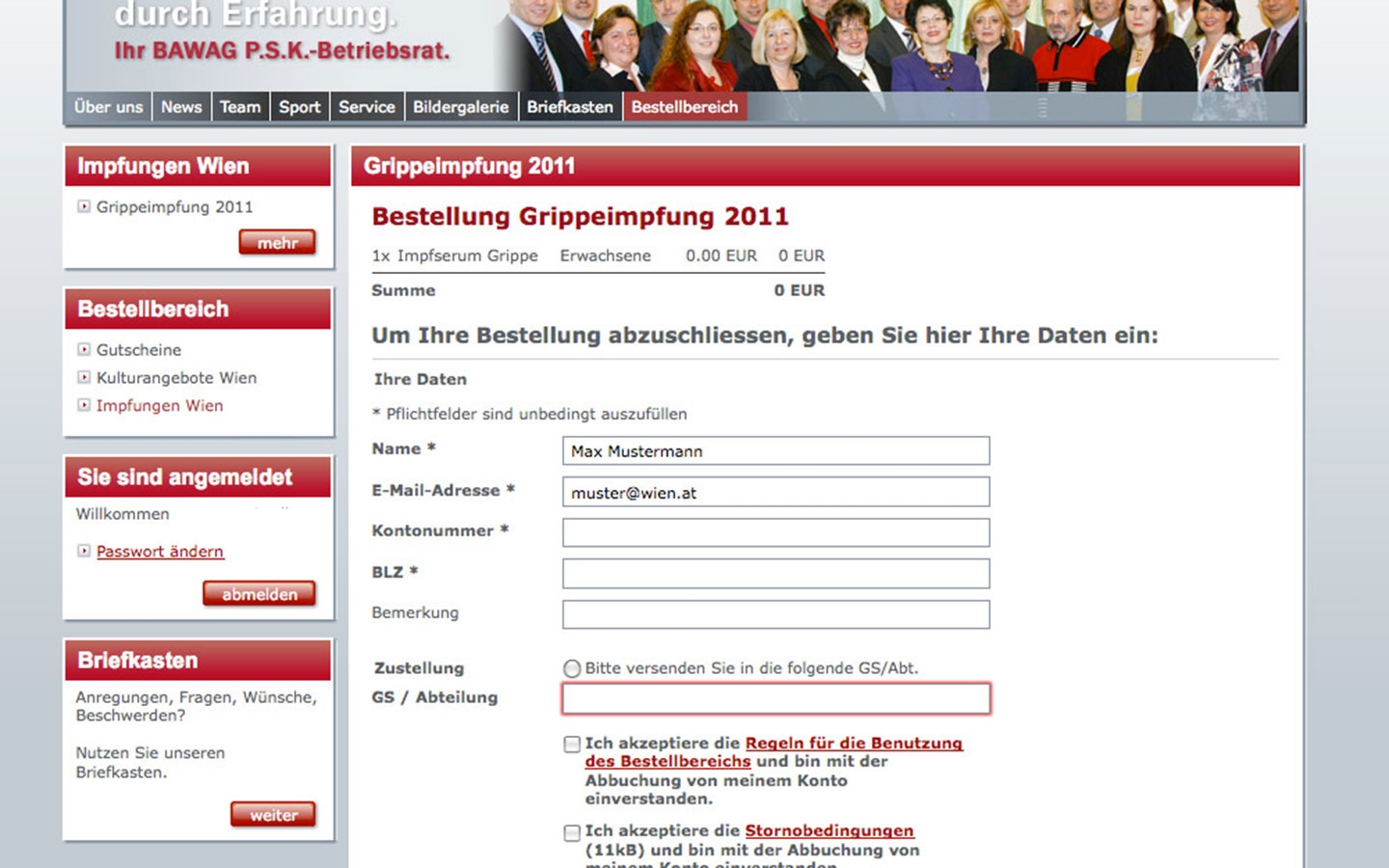 BAWAG PSK Betriebsrat | bawagpsk-betriebsrat.at | 2011 (Screen Only 03) © echonet communication / Auftraggeber