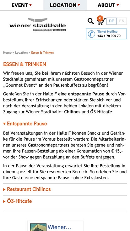 Wiener Stadthalle | stadthalle.com | 2015 (Phone Only 07) © echonet communication