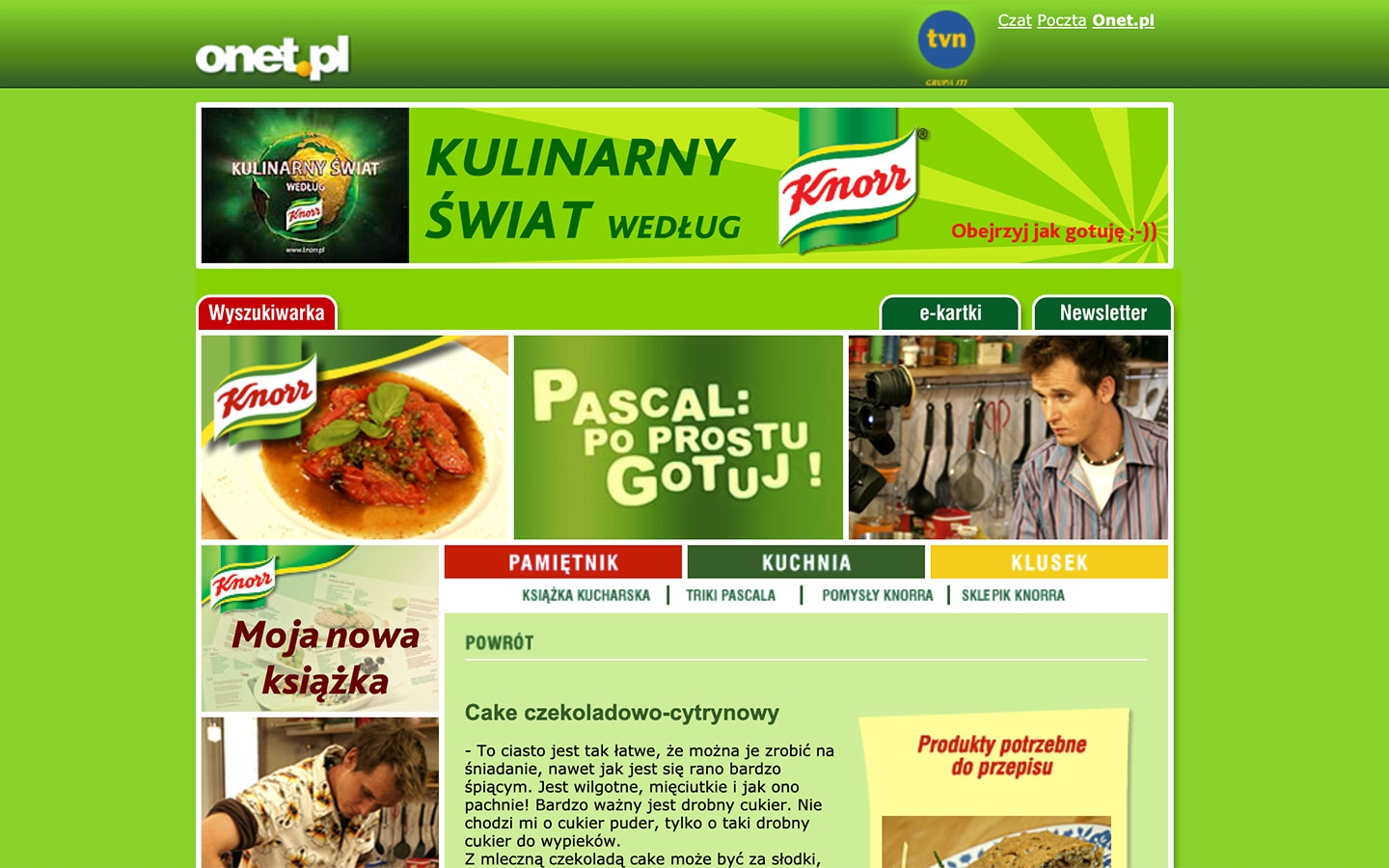 Pascal: Po Prostu Gotuj! | poprostugotuj.onet.pl | 2004 (Screen Only 04) © echonet communication